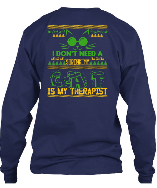 Shrink My Cat Is My Therapist T Shirt, I Love My Cat T Shirt