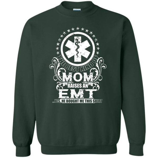 Raises An EMT T Shirt, Coolest EMT Mom Sweatshirt