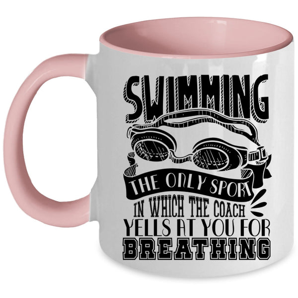 Funny Gift For Swimmer Coffee Mug, Swimming Accent Mug