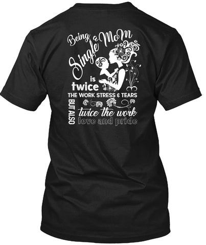 A black t-shirt with the shopify logo