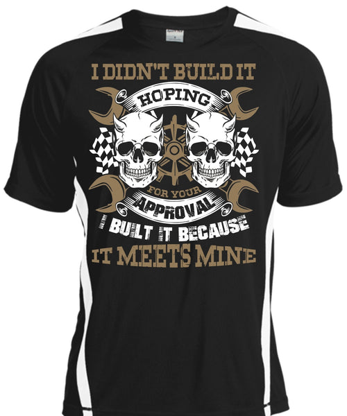 A black t-shirt with the shopify logo