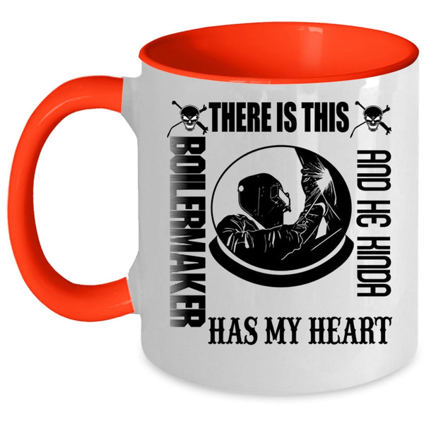 Cute Boilermaker Coffee Mug, This Boilermaker Kinda Has My Heart Accent Mug