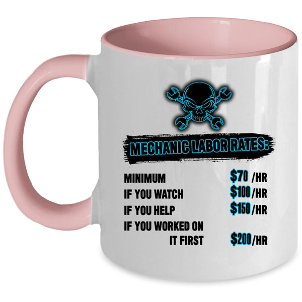 Awesome Mechancis Coffee Mug, Mechanic Labor Rates Accent Mug