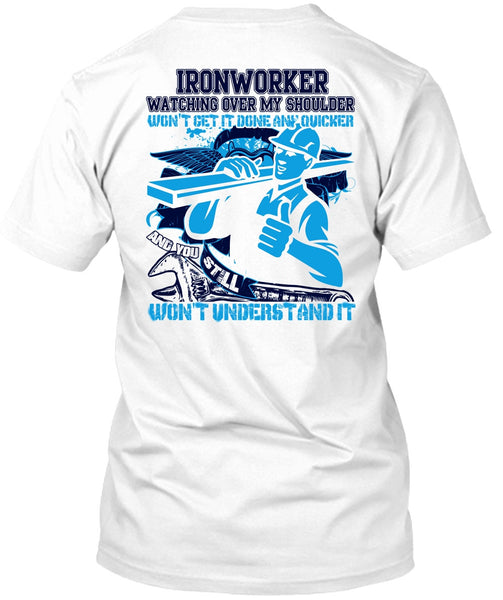 A black t-shirt with the shopify logo