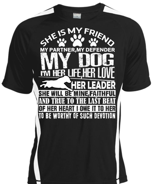 A black t-shirt with the shopify logo