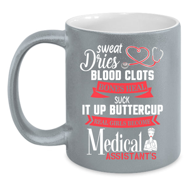 Real Girls Become Medical Assistant Coffee Mug, Cute Girls Coffee Cup