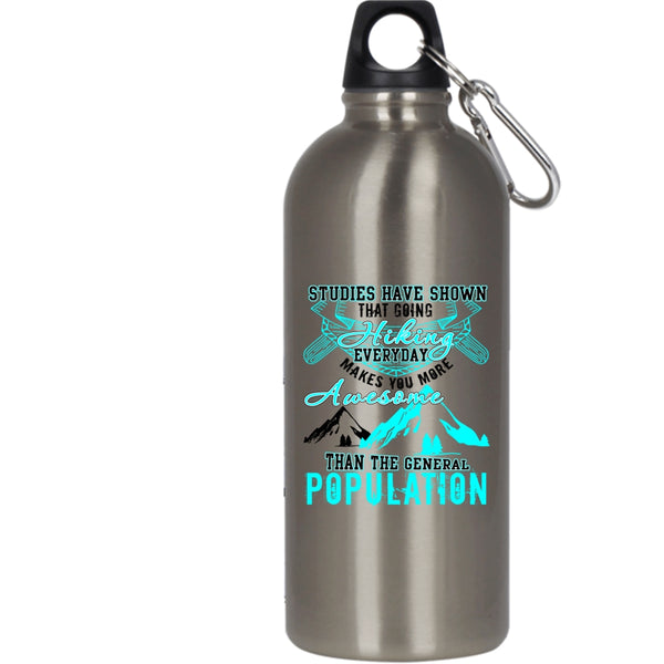 Going Hiking Everyday 20 oz Stainless Steel Bottle,The General Population Outdoor Sports Water Bottle