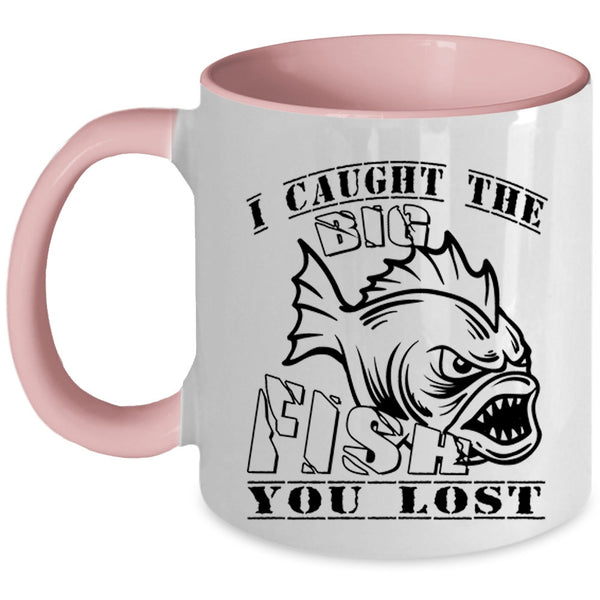 Awesome Fisher Coffee Mug, I Caught The Big Fish Accent Mug