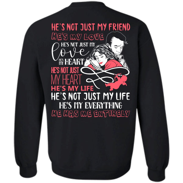 A black t-shirt with the shopify logo