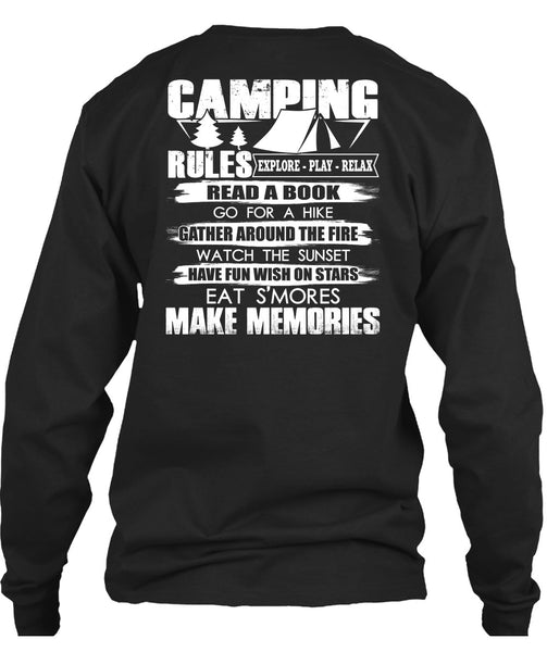 Camping Rules T Shirt, Make Memories T Shirt