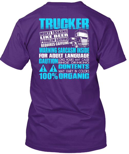 Trucker Multitasking Like Beer T Shirt, I Love Beer T Shirt