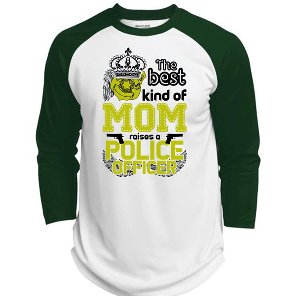 The Best Kind Of Mom Raises A Police Officer T Shirt, I Love Police T Shirt, Awesome T-Shirts  (Polyester Game Baseball Jersey)