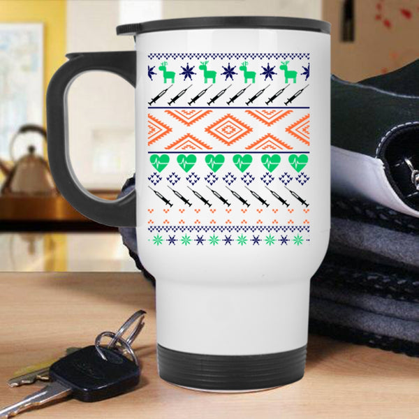 Cute Nurse Travel Mug, Christmas Gift For Nurse Mug