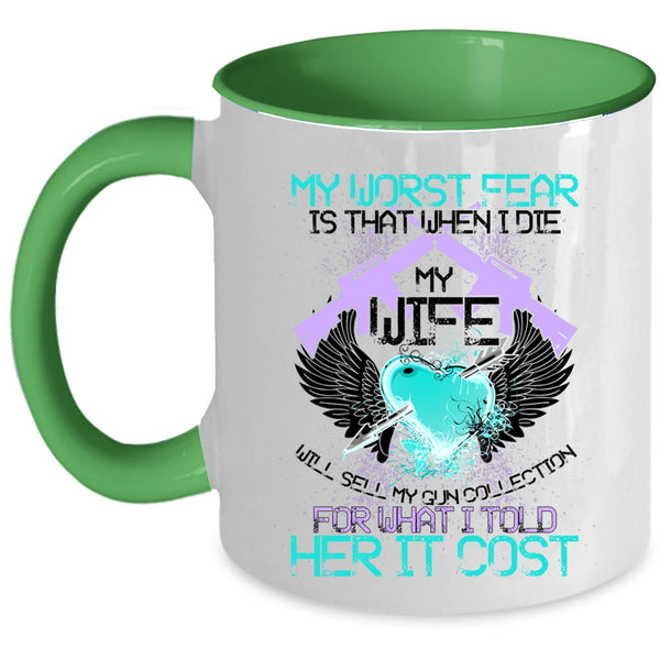 Funny Gift For My Husband Coffee Mug, Funny Gunner Accent Mug