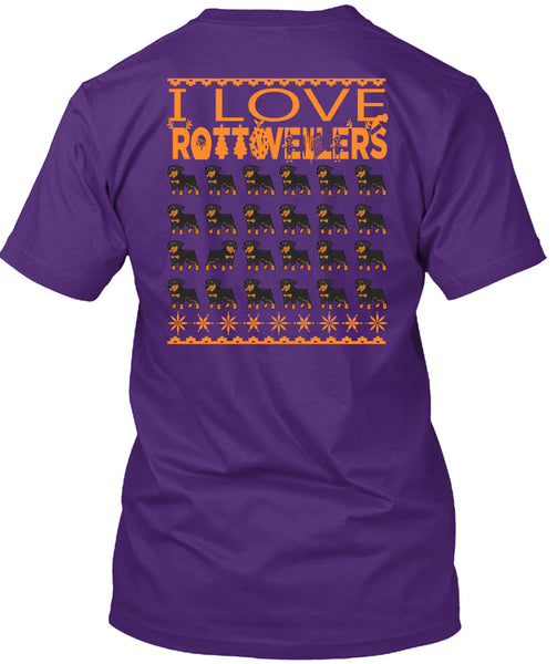 I Love Rottweilers T Shirt, This Girl Loves Christmas T Shirt