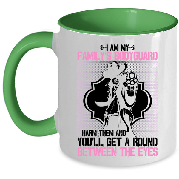 Best Gift For My Dad Coffee Mug, I Am My Family's Bodyguard Accent Mug