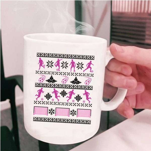 Christmas Tree Coffee Mug, Funny Soccer Cup