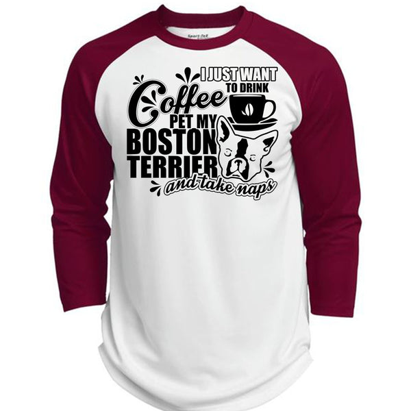 I Just Want To Drink Coffee T Shirt, I Love My Dog T Shirt, Awesome T-Shirts  (Polyester Game Baseball Jersey)
