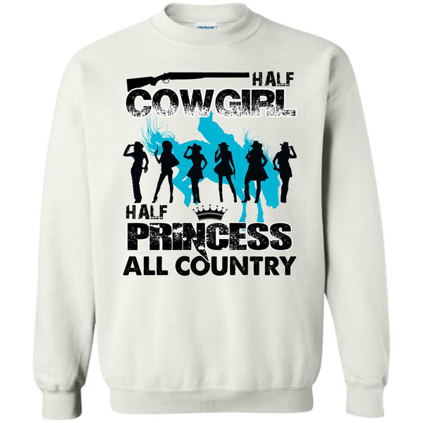 All Country T Shirt, Half Cowgirl Sweatshirt