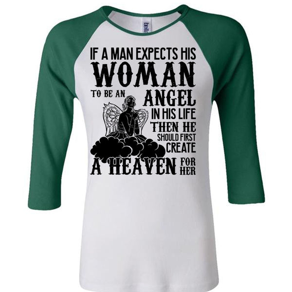 Woman To Be An Angel T Shirt, I Love Wife T Shirt, Awesome T-Shirts