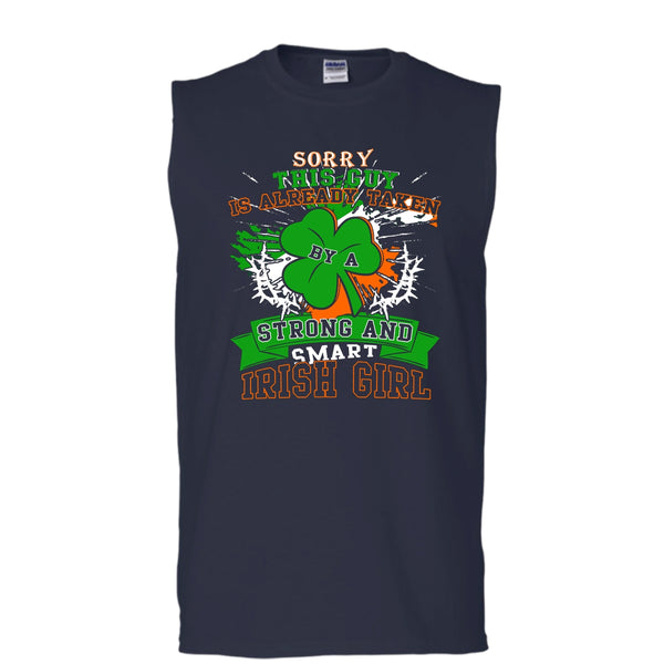 I'm Already Taken T Shirt, Taken By A Irish Girl T Shirt, Cool T Shirt (Men's Cotton Sleeveless)