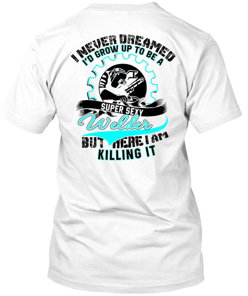 A black t-shirt with the shopify logo