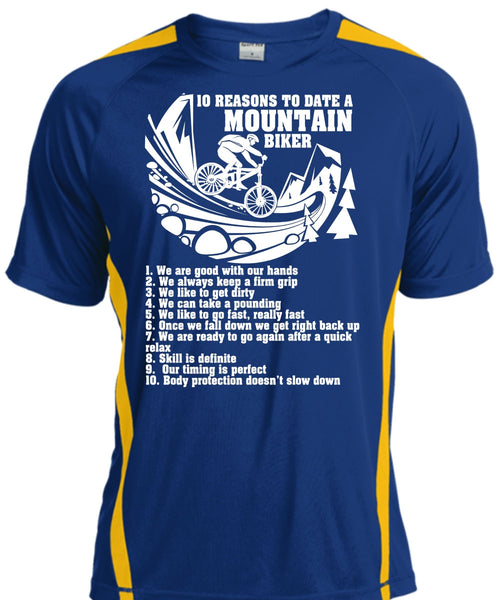 10 Reasons To Date A Mountain Biker T Shirt, Being A Biker T Shirt, Cool Shirt