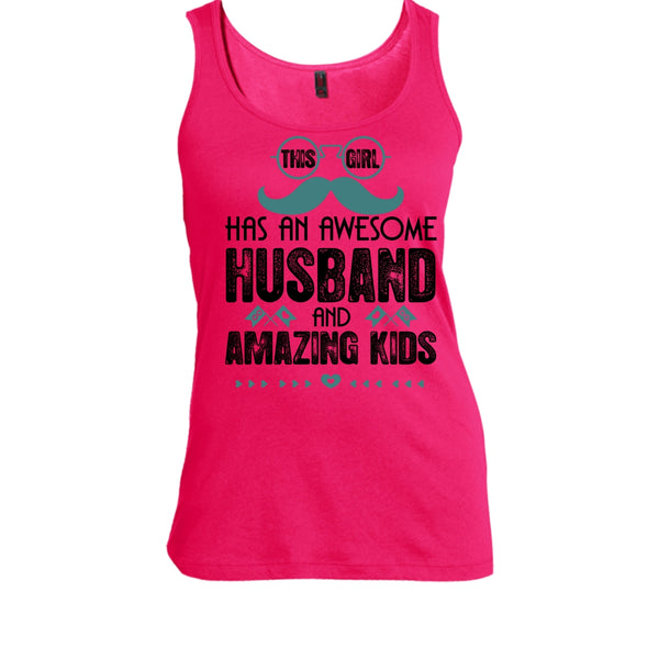 This Girl Has An Awesome Husband T Shirt, Amazing Kids T Shirt, Awesome t-shirts