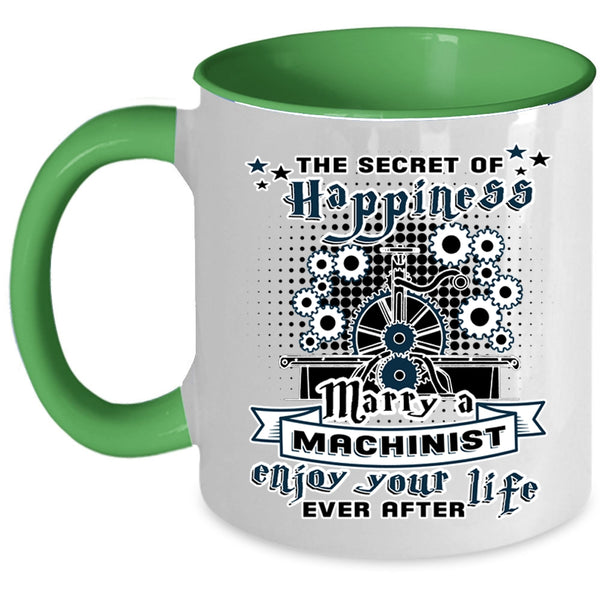 I Love Machinist Coffee Mug, Marry A Machinist Accent Mug