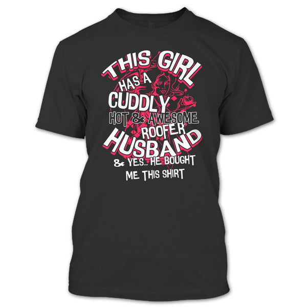 A black t-shirt with the shopify logo