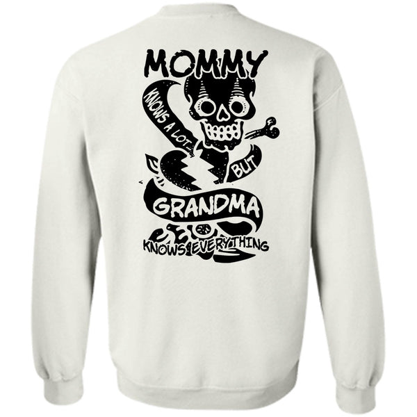 A black t-shirt with the shopify logo