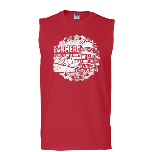 Farmer Daughter T Shirt, Awesome Farmer Daughter Tank Top (Men's Cotton Sleeveless)