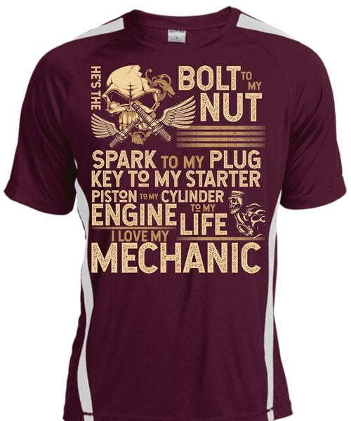I Love My Mechanic T Shirt, Engine Life T Shirt, Cool Shirt