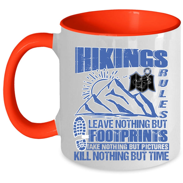 Awesome Gift For Hikers Coffee Mug, Hikings Rules Accent Mug