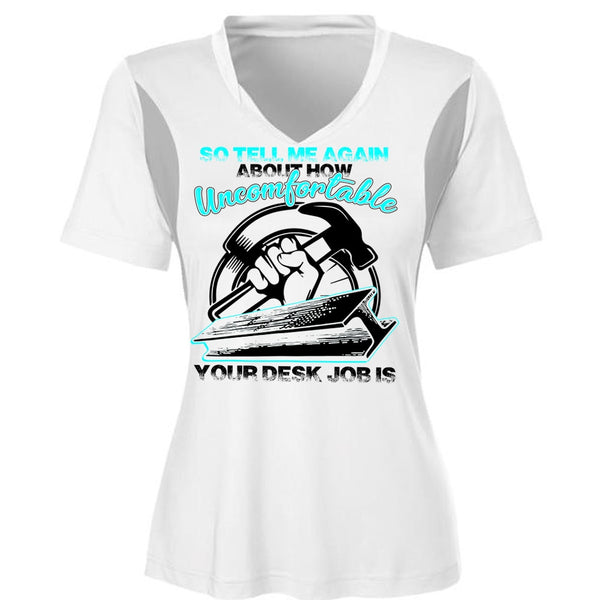 Uncomfortable Your Desk Job Is T Shirt, I Love Ironworker T Shirt, Awesome T-Shirts