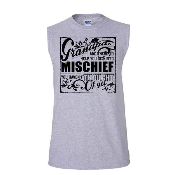 Grandpa Are There T Shirt, Coolest Mischef Tank Top (Men's Cotton Sleeveless)