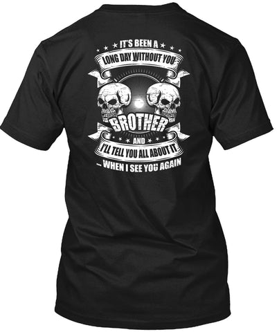 A black t-shirt with the shopify logo