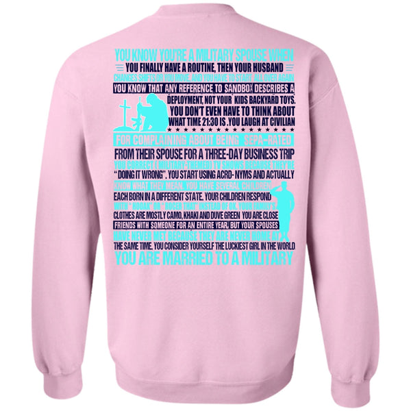 I Love Veteran T Shirt, You Are Married To A Military Sweatshirt