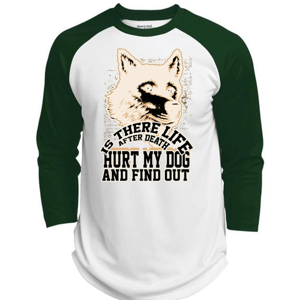 Hurt My Dog T Shirt, I Love Dog T Shirt, Awesome T-Shirts  (Polyester Game Baseball Jersey)