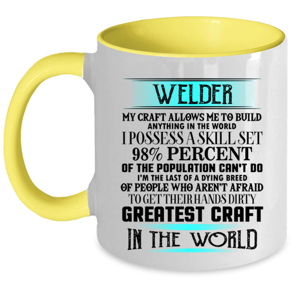Greatest Craft In The World Coffee Mug, Welder Accent Mug
