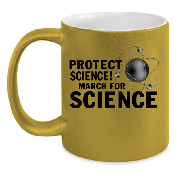 March For Science Coffee Mug, Protect Science Accent Mug