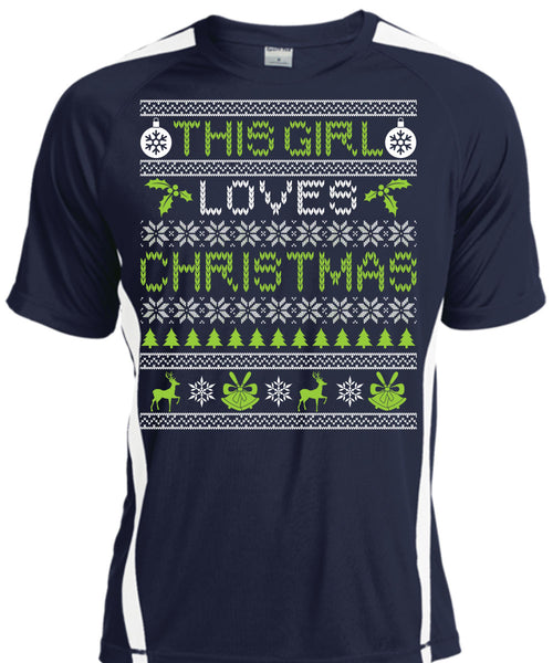 This Girl Loves Christmas T Shirt, Funny Winter T Shirt, Cool Shirt