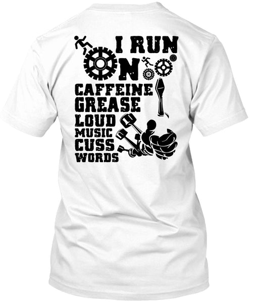 A black t-shirt with the shopify logo