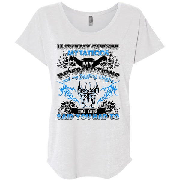 I Love My Curves My Tattoos T Shirt, I Love Tattooed T Shirt, Awesome T-Shirts