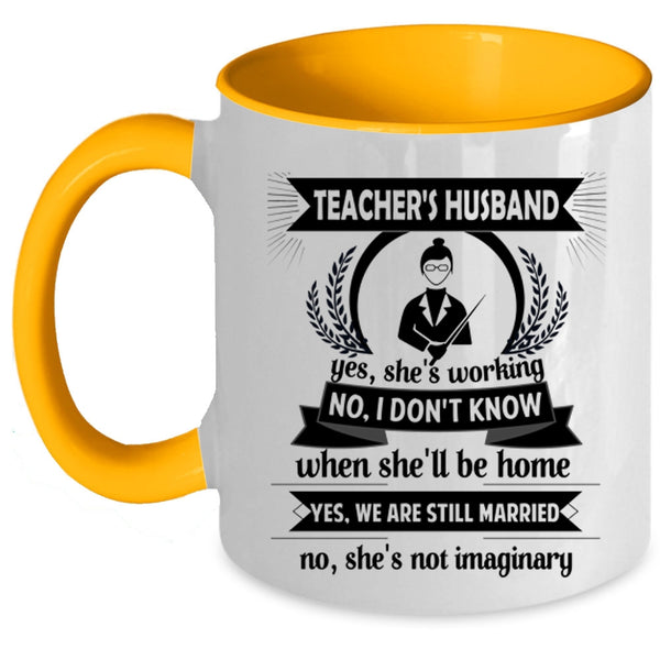 Teacher's Husband Mug, Gift For Wedding Cup
