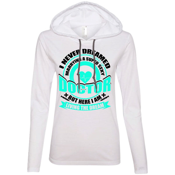 A black t-shirt with the shopify logo