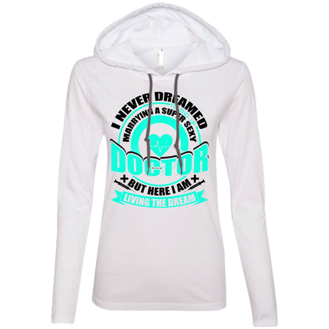 A black t-shirt with the shopify logo