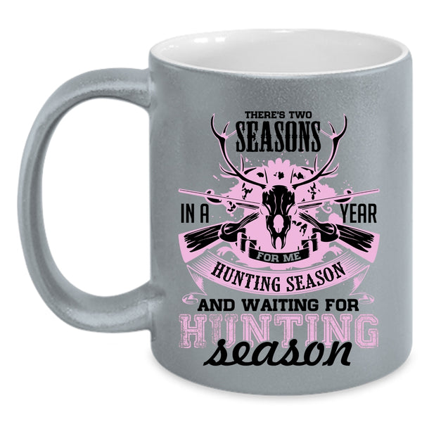 Waiting For Hunting Season Coffee Mug, Hunting Season Accent Mug