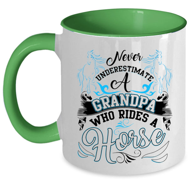 Awesome Grandpas Coffee Mug, Grandpa Rides A Horse Accent Mug
