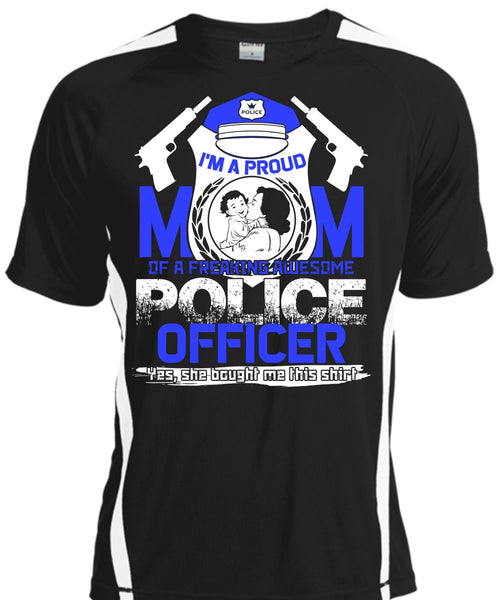 A black t-shirt with the shopify logo